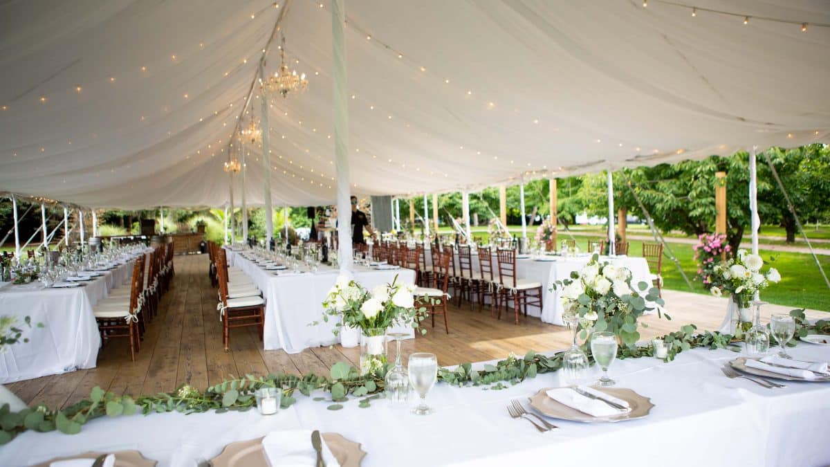 Outdoor Wedding Reception