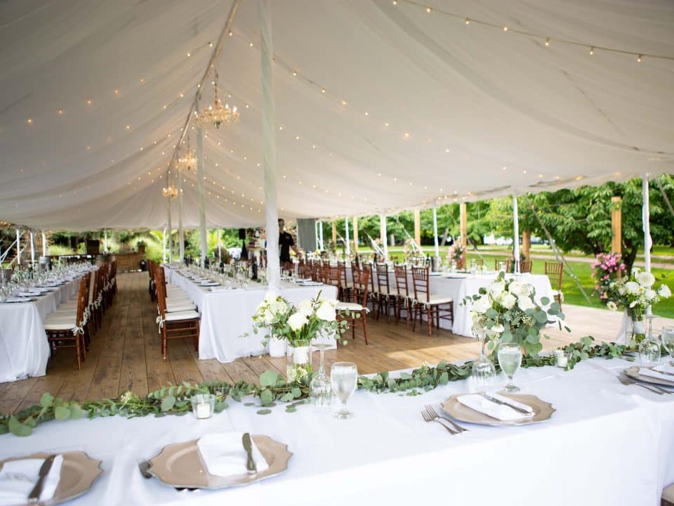 Outdoor Wedding Reception