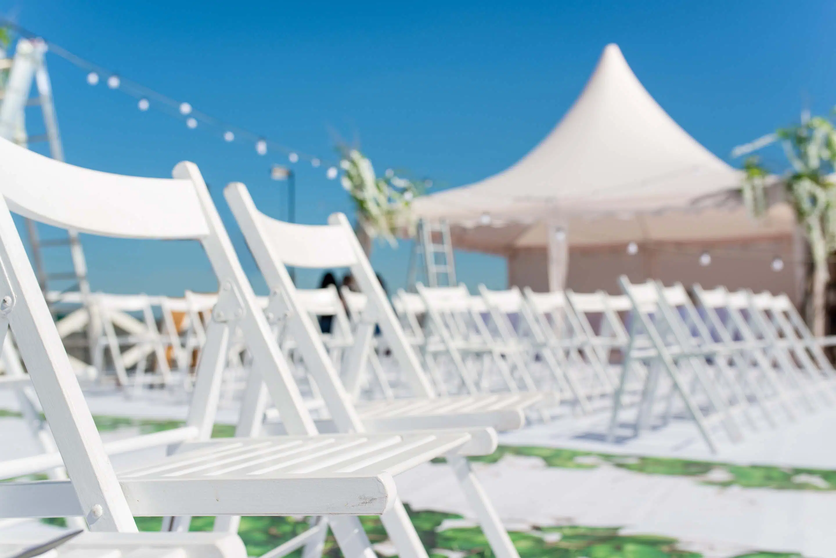 Outdoor wedding chairs